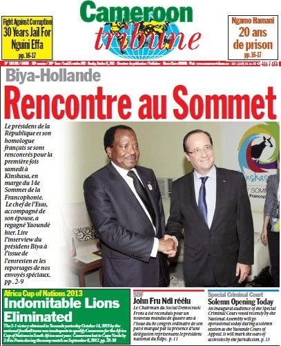 paul biya rencontre fru ndi