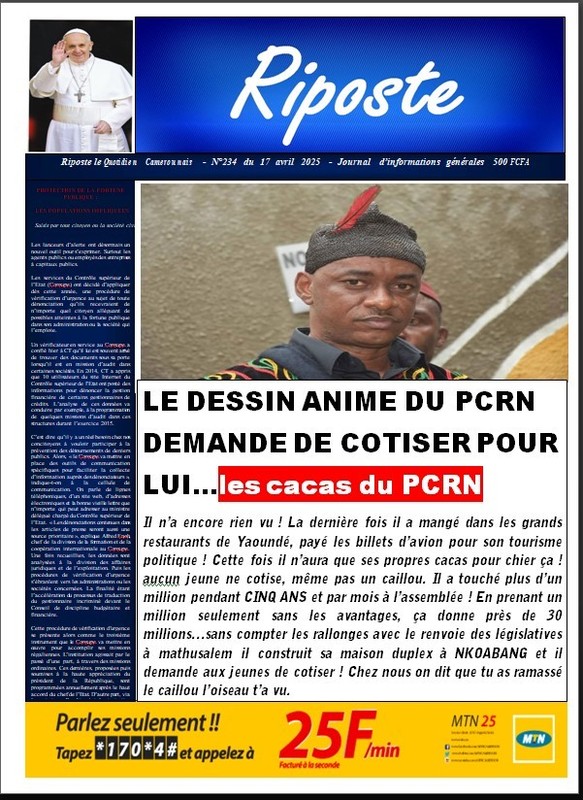 CABRAL VEUT ENCORE LES COTISATIONS COMME EN 2018!