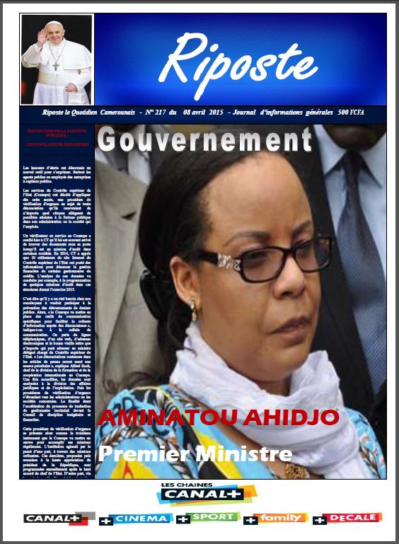 RIPOSTE AMINATOU AHIDJO PREMIER MINISTRE